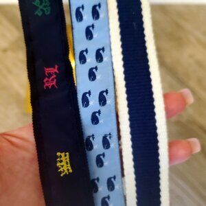 Little Boy's Designer Preppy Fabric Belts, Three(3), Sz 4-7